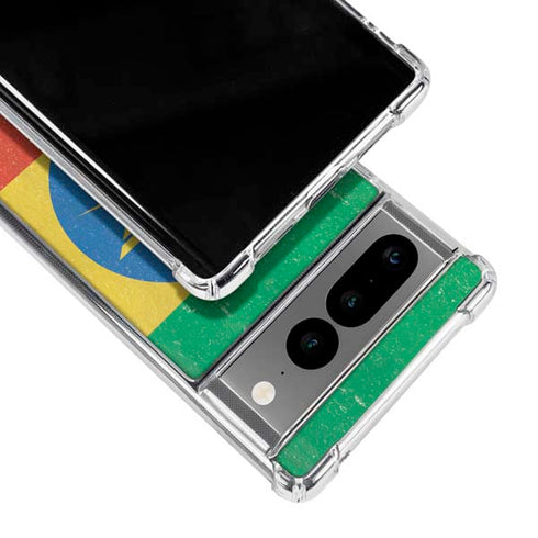 Ethiopia Flag Distressed Google Pixel 7 Pro Clear Case